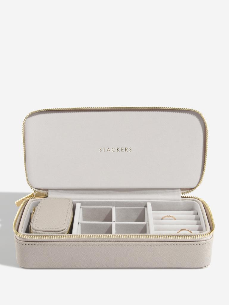 Pudełko podróżne na biżuterię Travel Large Stackers taupe