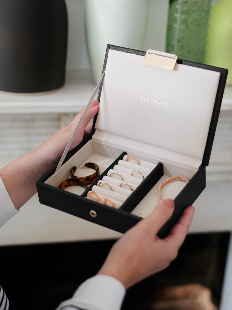 Black Mini Jewellery Box Lid