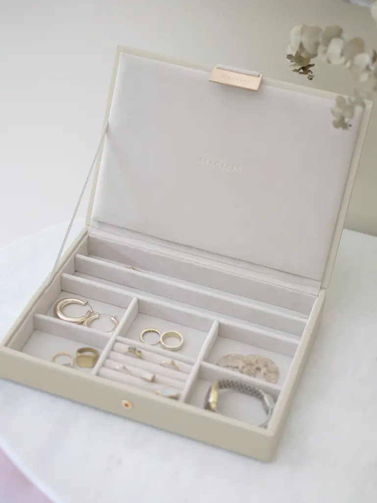 Oatmeal Classic Jewellery Box Lid