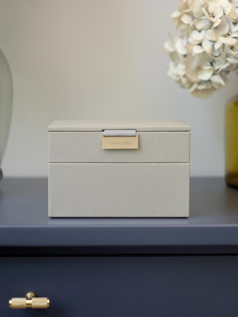 Oatmeal Mini Jewellery Box Set of 2