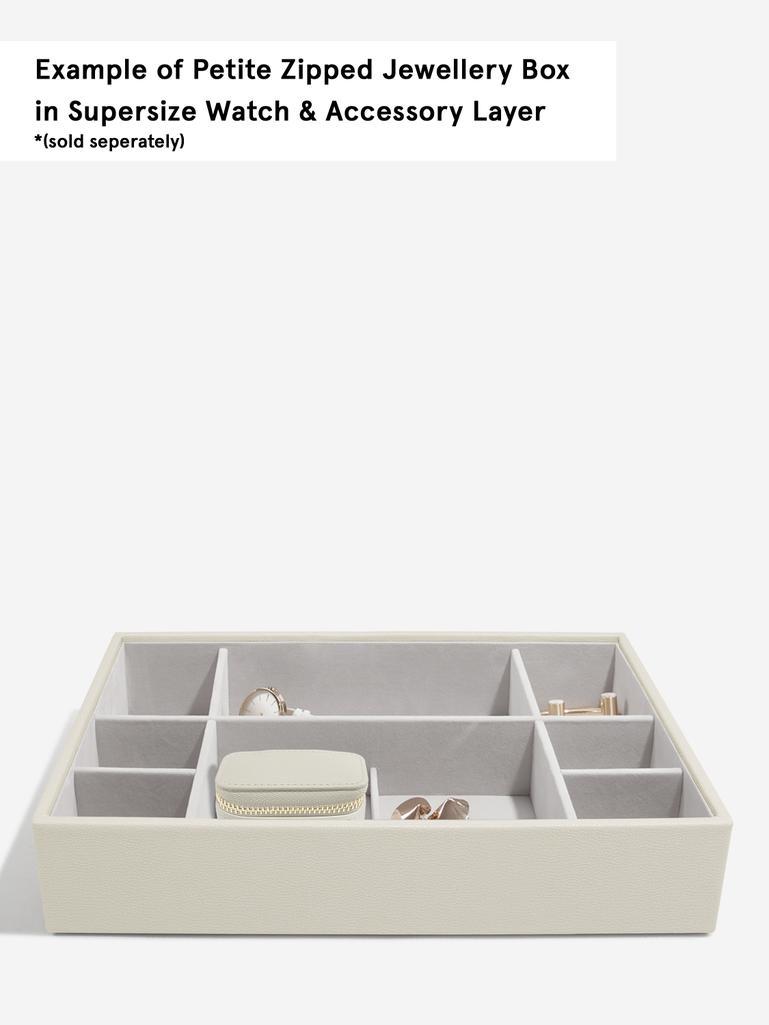 Oatmeal Petite Zipped Jewellery Box