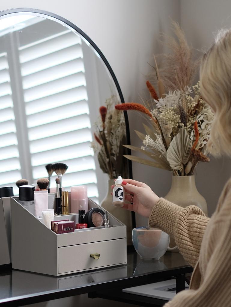Taupe Makeup Organiser