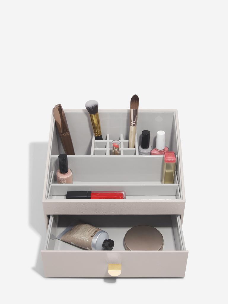 Taupe Makeup Organiser