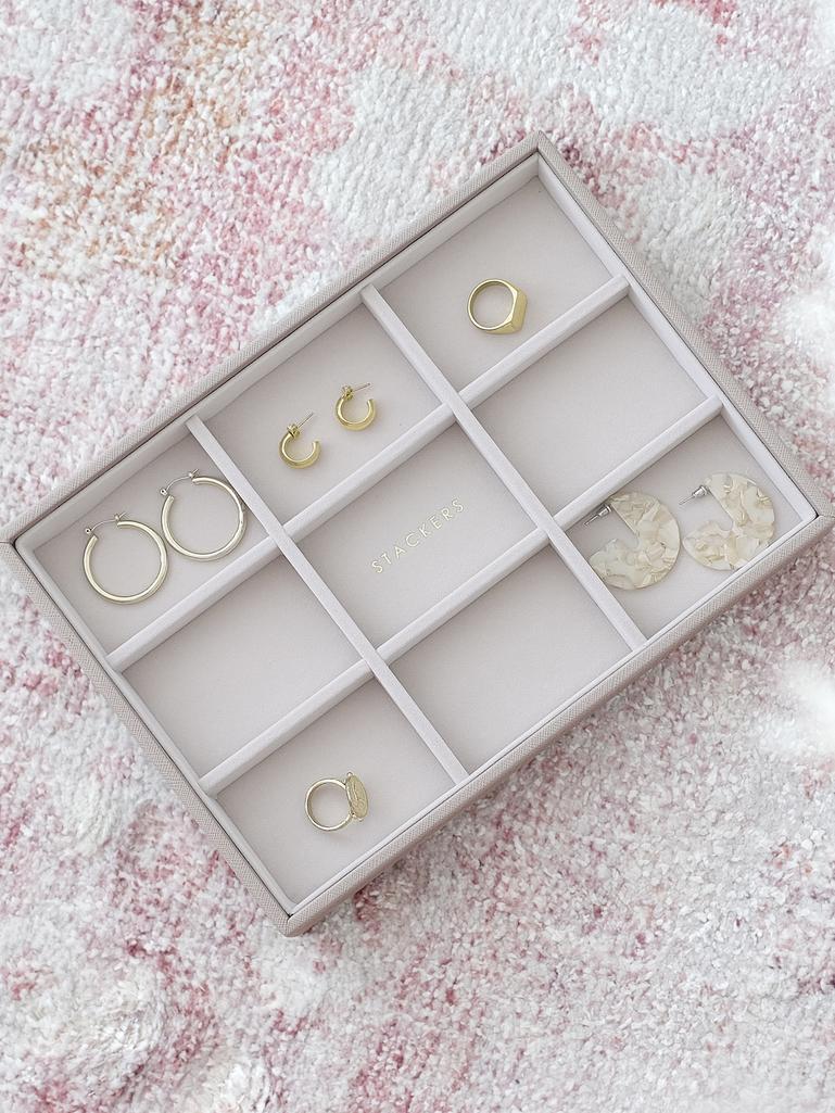 Szkatułka na biżuterię Stackers 9 komorowa classic taupe