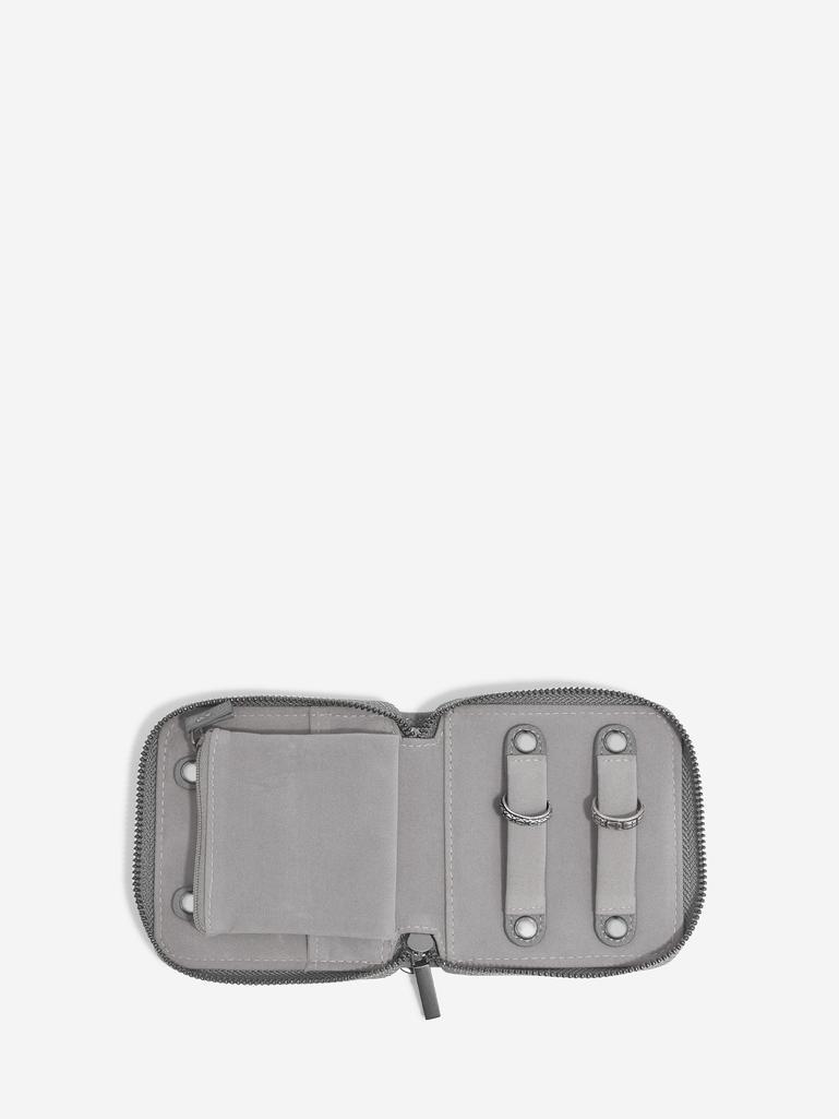 Slate Grey Compact Jewellery Roll