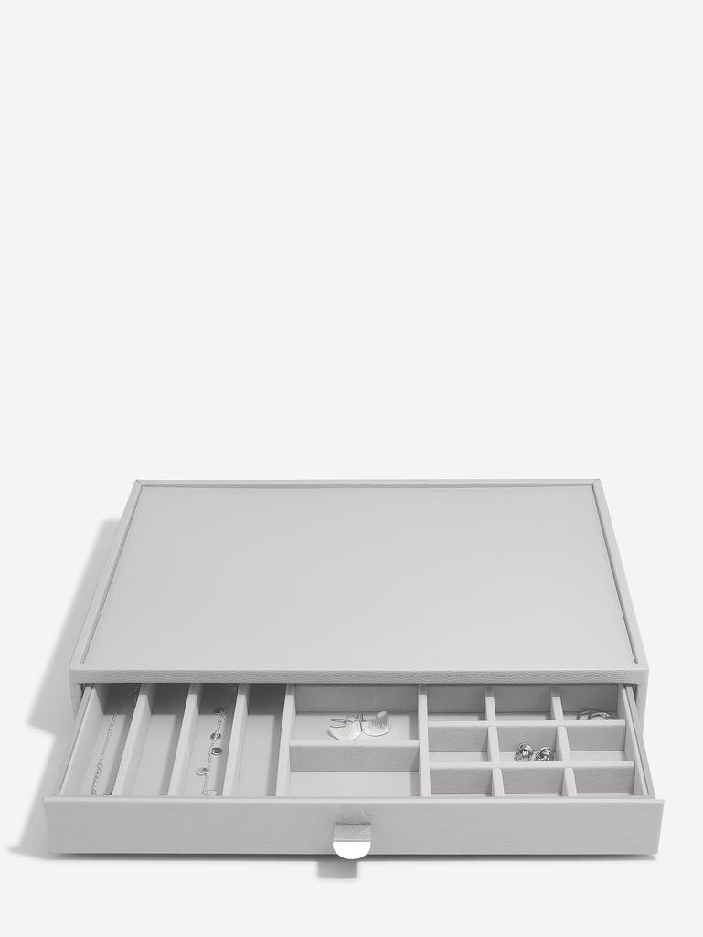 Pebble Grey Supersize All In One Jewellery Drawer Layer