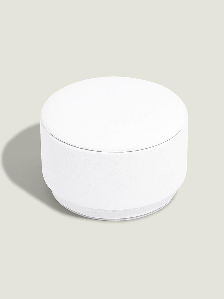 Pebble White Bedside Table Jewellery Box Pod