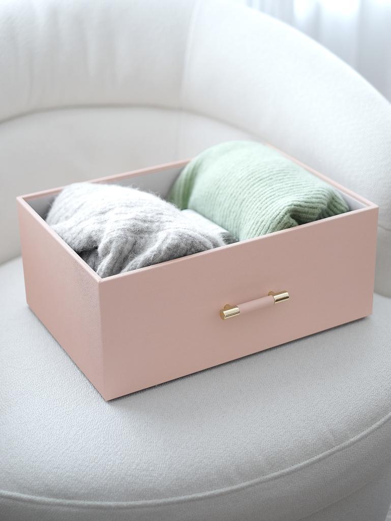 Blush Storage Box with Handle