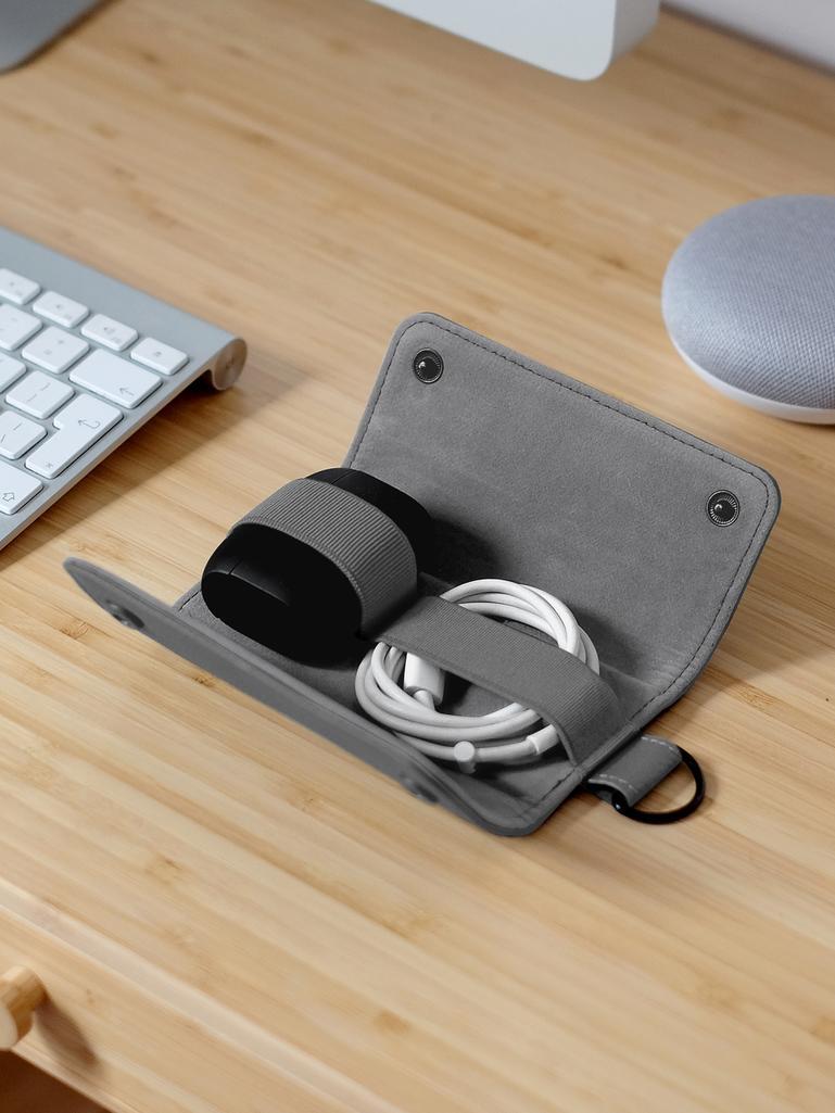 Slate Grey Compact Cable Tidy