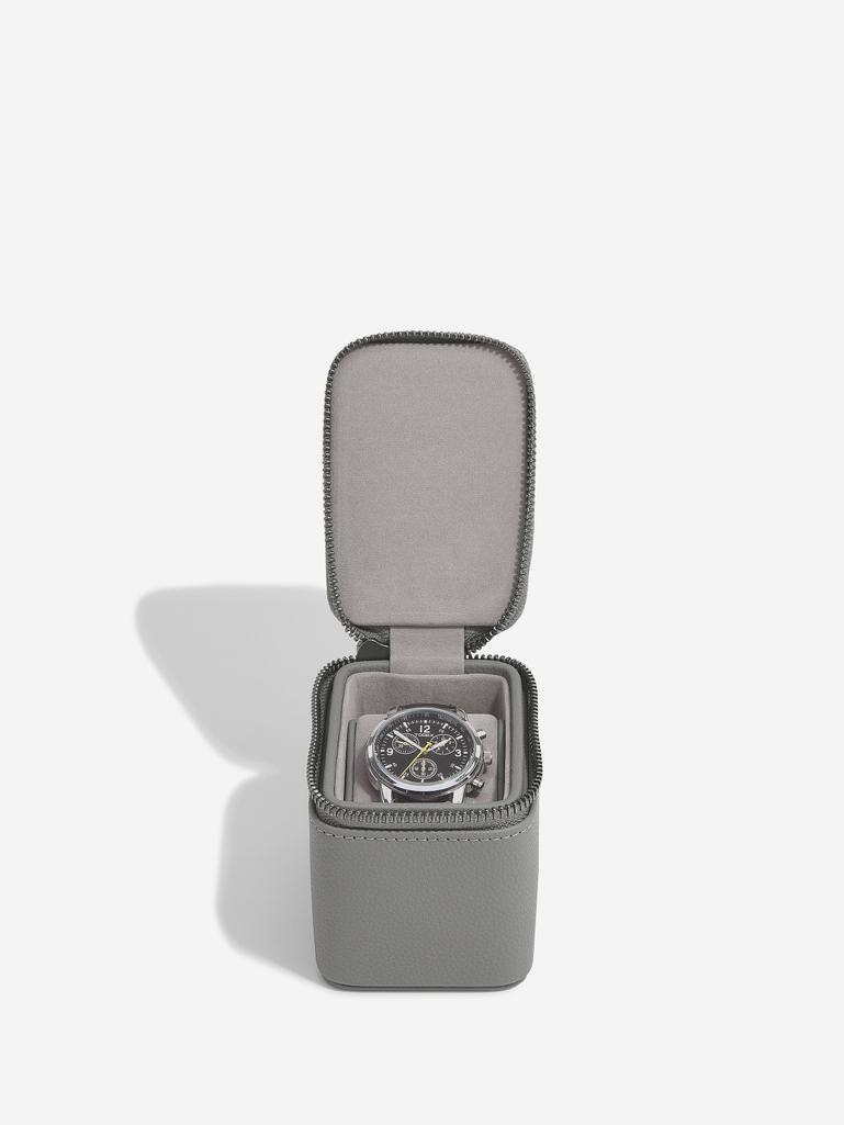 Slate Grey Small Zipped Watch Box