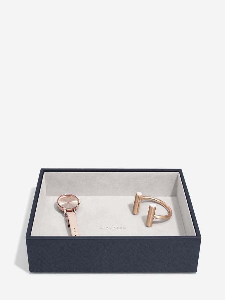 Navy Pebble Classic Chunky Jewellery Layer