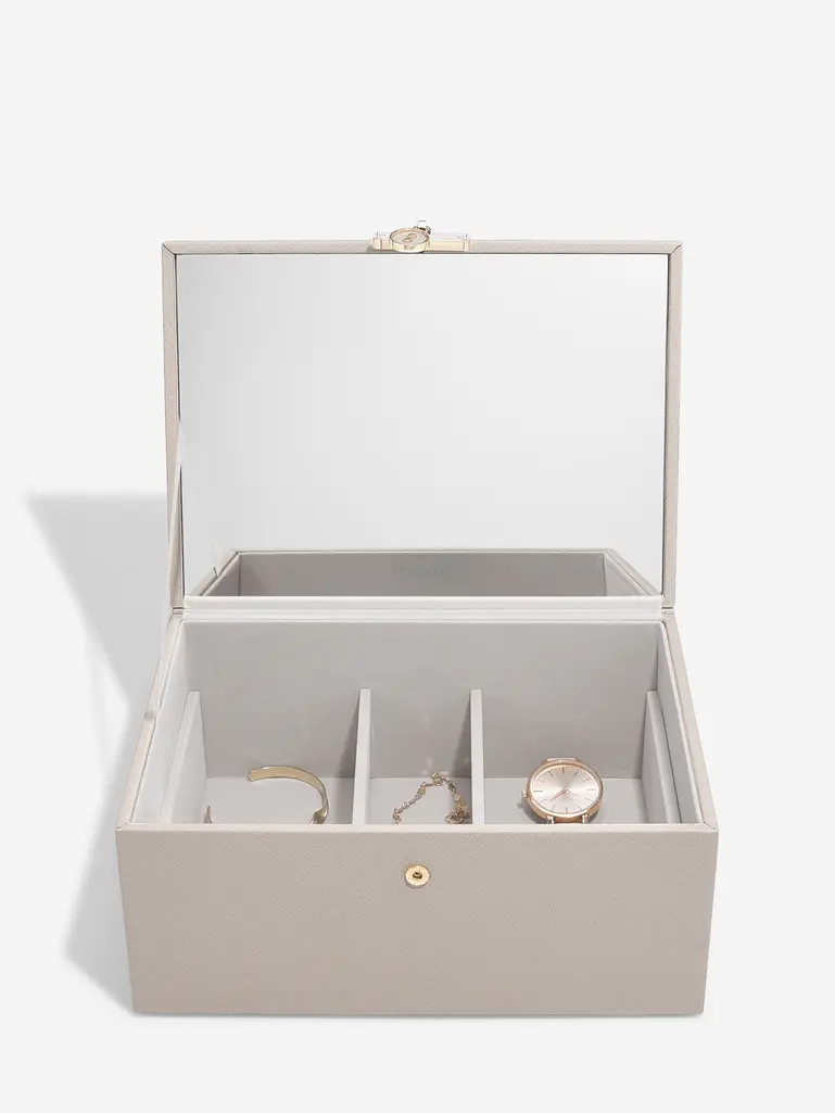 Taupe Luxury Classic Jewellery Box