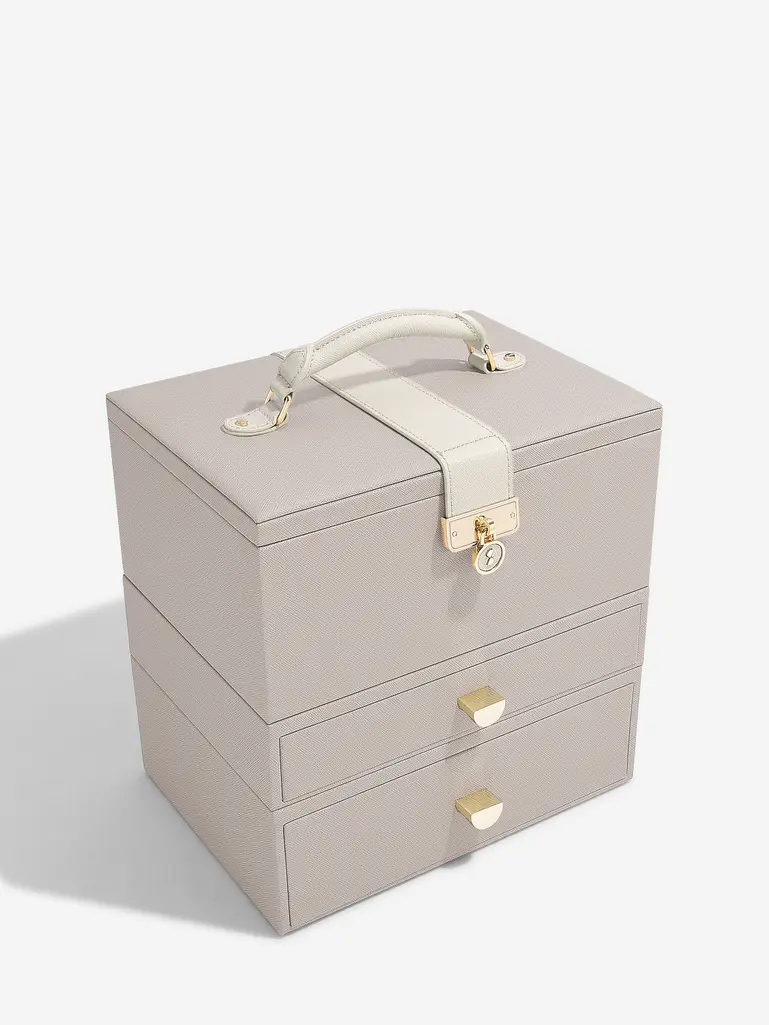 Taupe Luxury Classic Jewellery Box