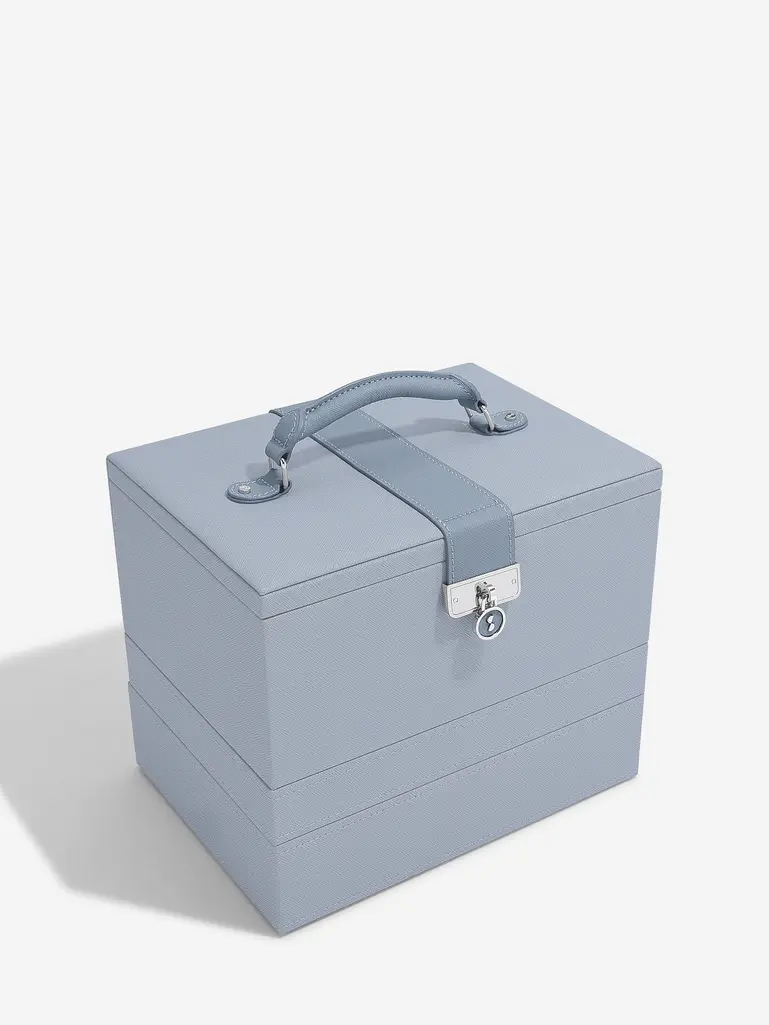 Dusky Blue Luxury Classic Jewellery Box