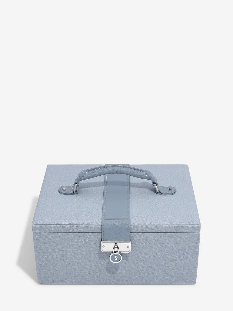 Dusky Blue Luxury Classic Jewellery Box