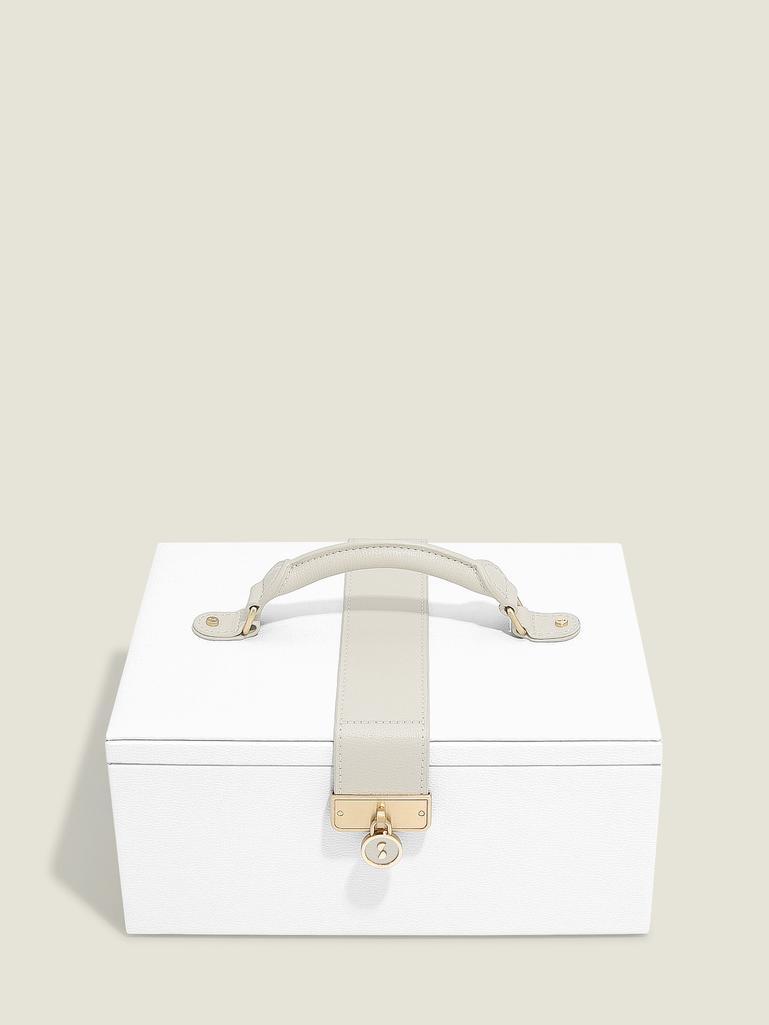 Pebble White Luxury Classic Jewellery Box