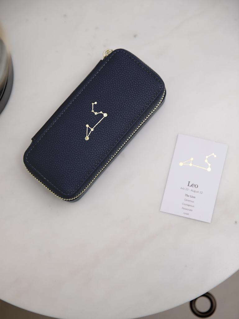 Star Sign Constellation Travel Jewellery Box - Leo