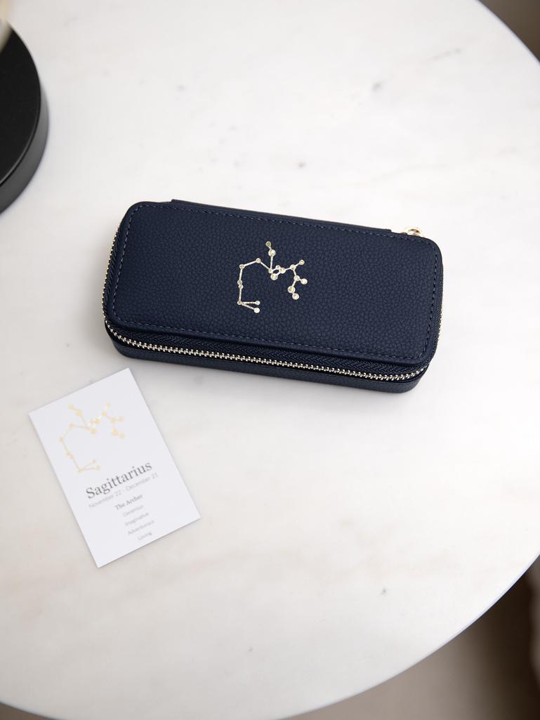 Star Sign Constellation Travel Jewellery Box - Sagittarius