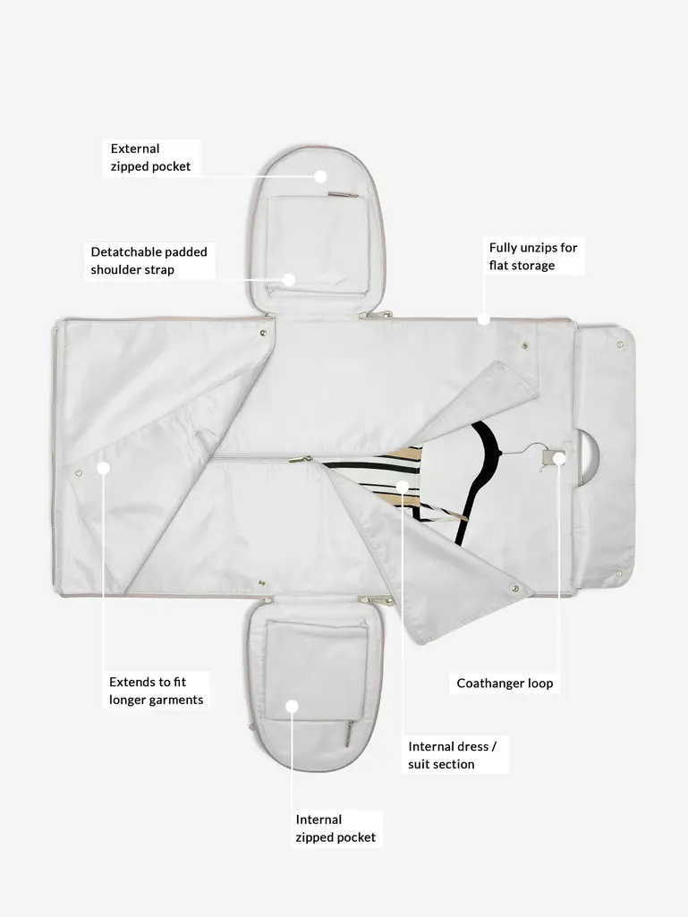 Taupe Weekend Garment Bag