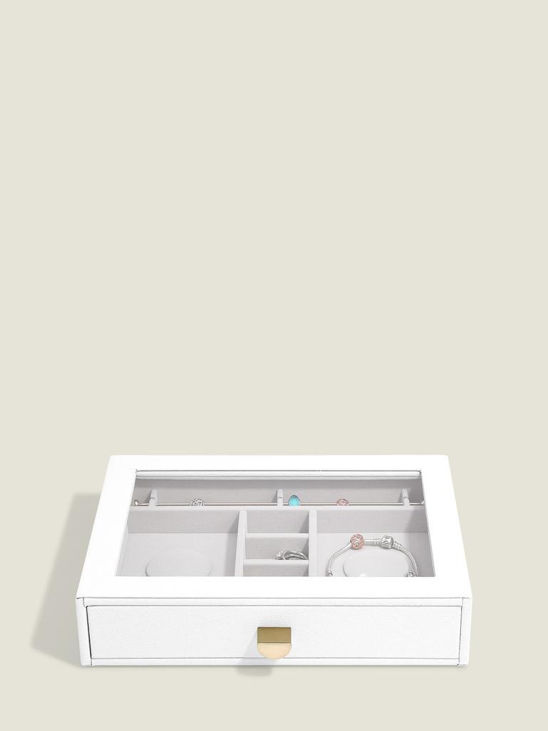 Pebble White Classic Bracelet Display Drawer