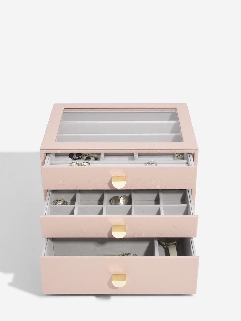 Blush Classic Jewellery Box (with drawers)