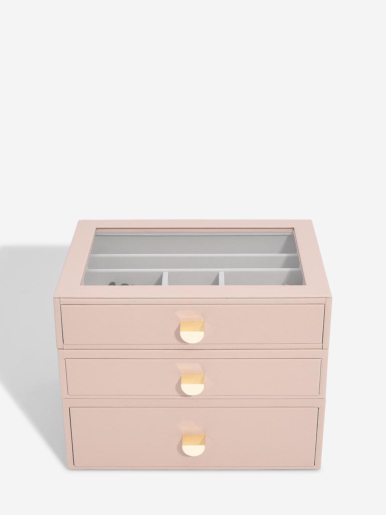 Blush Classic Jewellery Box (with drawers)