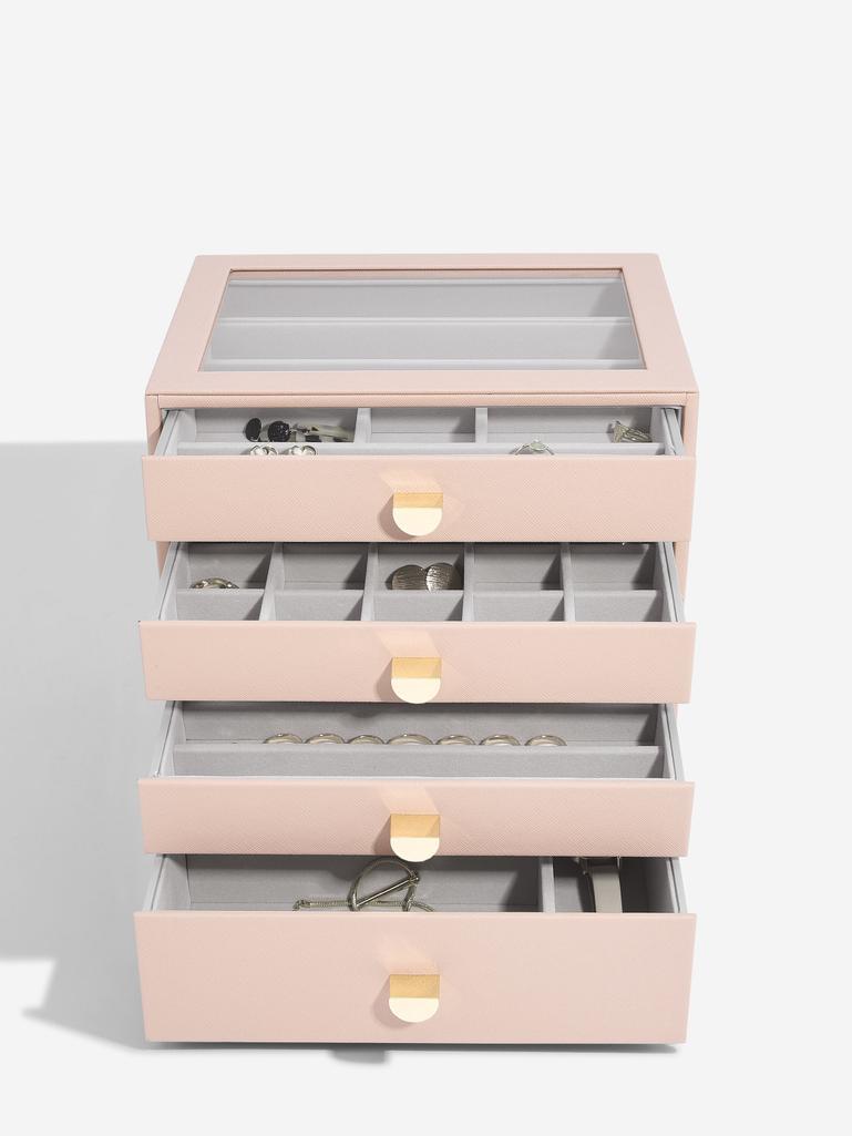 Blush Classic Jewellery Box  - Set of 4 (with drawers)