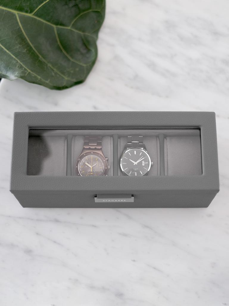 Slate Grey 4 Piece Watch Box