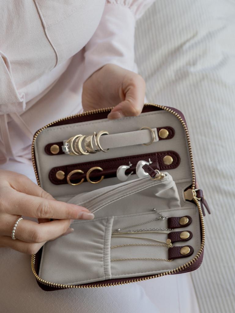 Burgundy Large Luxury Jewellery Box
