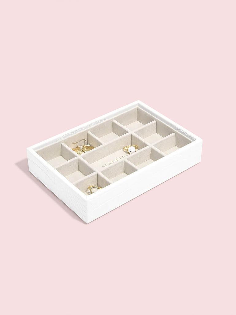 74343 CHALK WHITE CROC MINI