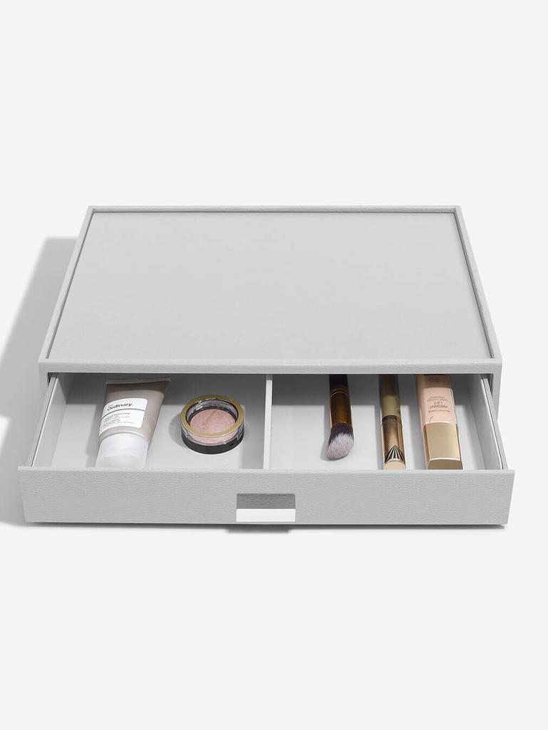 Pebble Grey Supersize Makeup Drawer