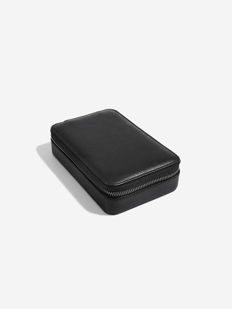 Black Travel Watch & Cufflink Box