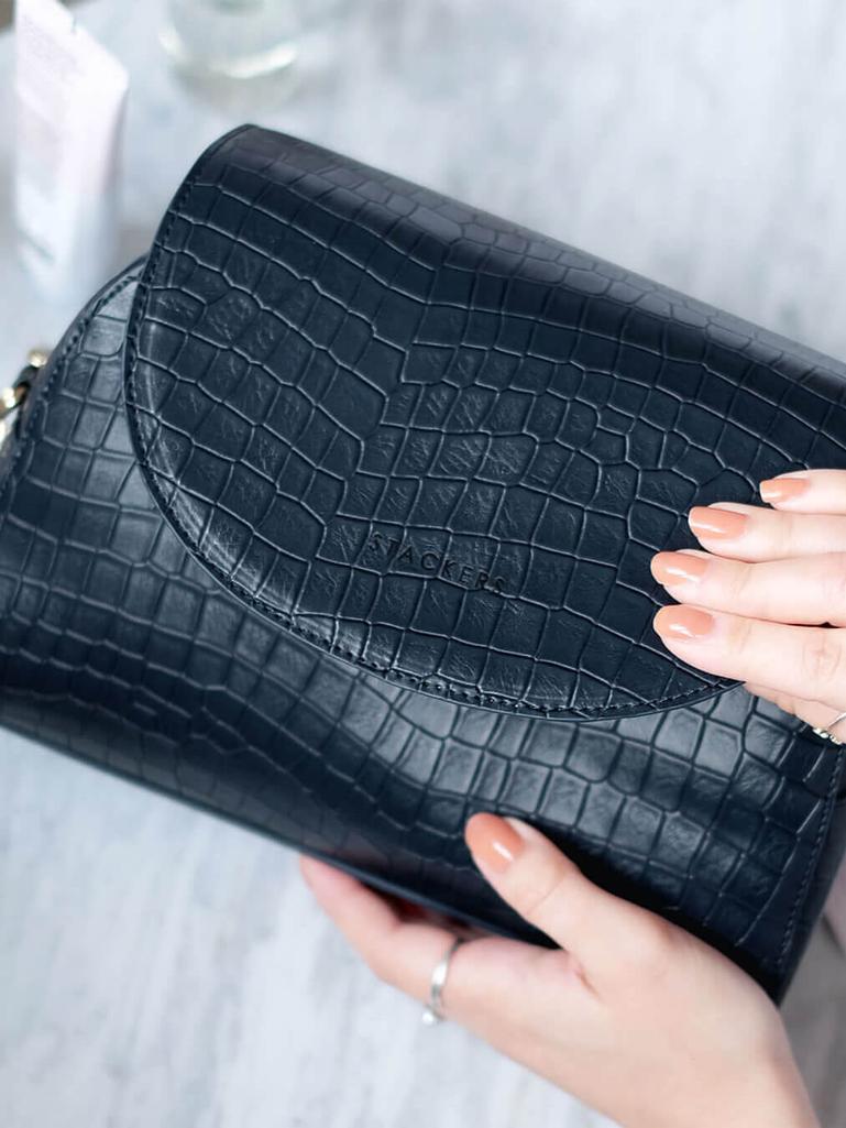 STACKERS MOCK CROC WRAP AROUND MAKE UP BAG