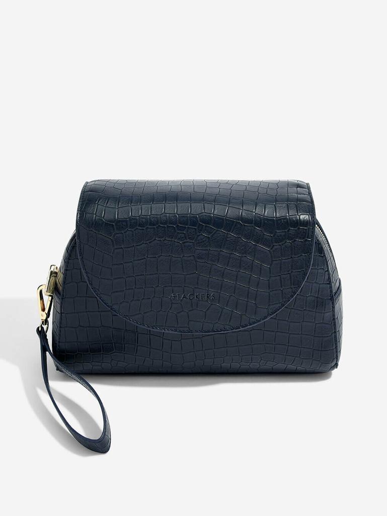 STACKERS MOCK CROC WRAP AROUND MAKE UP BAG
