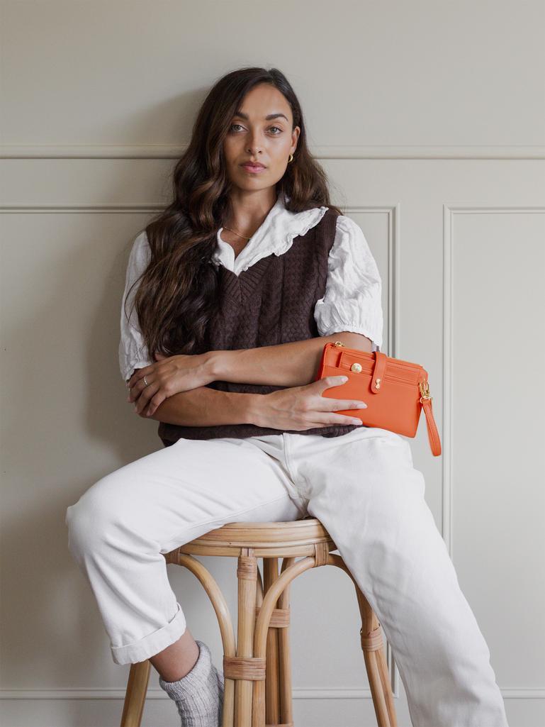 Orange Large Purse