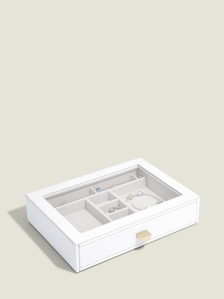 Pebble White Classic Bracelet Display Drawer