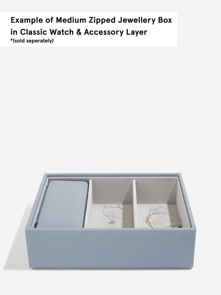 Pudełko podróżne na biżuterię Travel Medium Stackers dusky blue